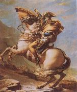 Jacques-Louis  David Napoleon Crossing the Alps oil on canvas